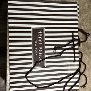 Henri Bendel paper shopping bags, dust bags and small boutique boxes